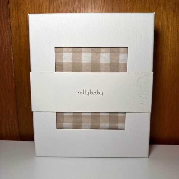 Solly Baby Creamy Gingham Wrap - DISCONTINUED PRINT - Picture 3 of 9